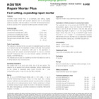 Koster Repair Mortar Plus
