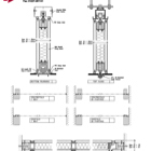 Series AP75 Multifold Sliding Folding Partition Drawing