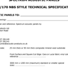 Spectrum Fabric Acoustic Panels Specification