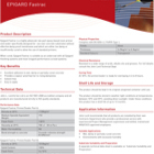 EPIGARD Fastrac Technical Data