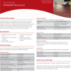 URAGARD MonoCast Technical Data
