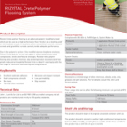 RIZISTAL Crete Polymer Flooring System Technical Data
