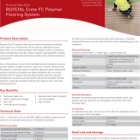 RIZISTAL Crete FC Polymer Flooring System Technical Data