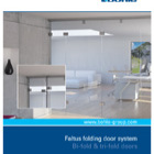 Faltus folding door system Bi-fold & tri-fold doors