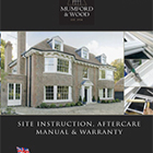 Site Instruction, Aftercare Manual & Warranty