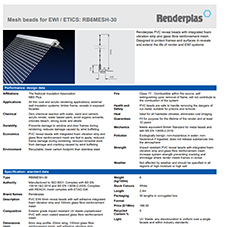 Mesh beads for EWI / ETICS: RB6MESH-30