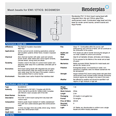 Mesh beads for EWI / ETICS: BCD6MESH