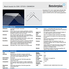 Mesh beads for EWI / ETICS: CB0MESH