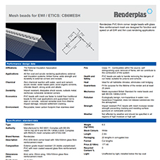 Mesh beads for EWI / ETICS: CB6MESH