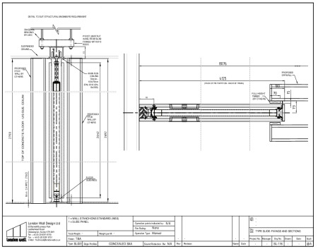 SL 116 – Type Slide – Fixings and Section