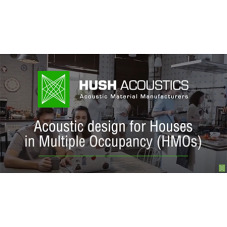 What are the acoustic design requirements for Houses in Multiple Occupancy (HMOs)?