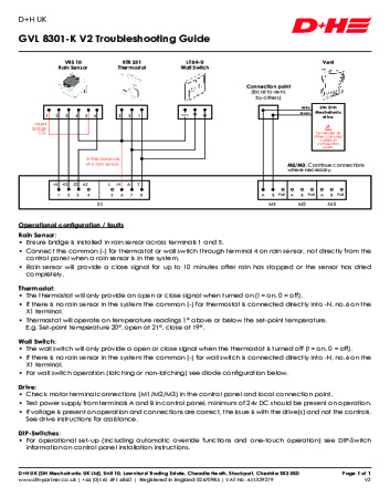 GVL 8301-K V2 Troubleshooting Guide