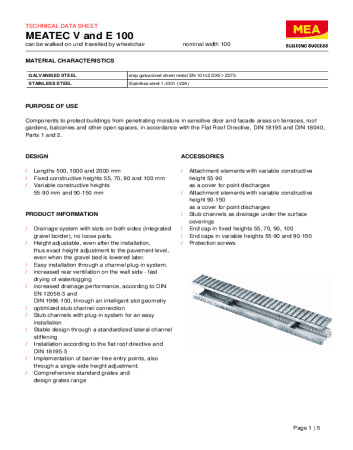 MEATEC V & E 100