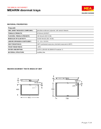 MEARIN Doormat Trays