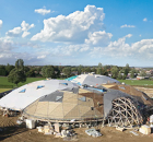 The Pods at Central Park is the UKs largest timber-built geodesic project