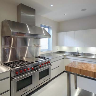 Stainless steel worktops