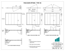 SL-104 Pass door options - Type 100