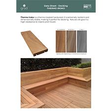 Thermo Iroko Grad Decking