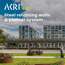 AKRI 600 Steel Retaining Walls & Planter System