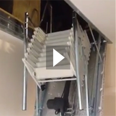 Escalmatic electric loft ladder - Installed