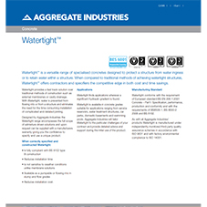 Watertight™ Tech Data Sheet