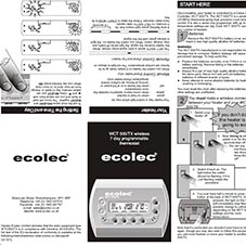 WCT 500/TX Wireless Thermostat